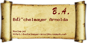 Büchelmayer Arnolda névjegykártya